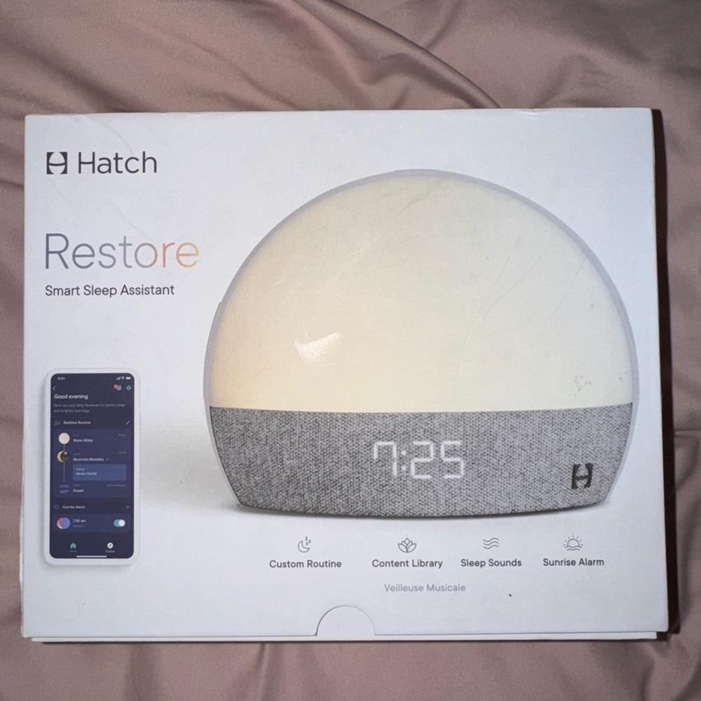 Hatch Restore Sleep Assistant in Gray and White